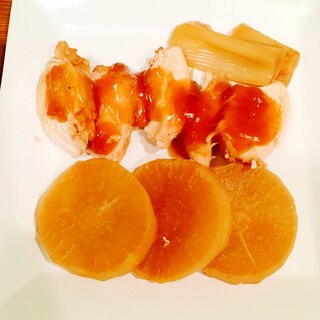 炊飯器使用☆胸肉と大根の煮物